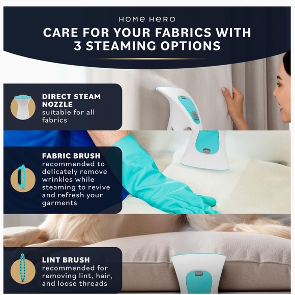 Home Hero Handheld Clothes Steamer - Picture 6 of 6